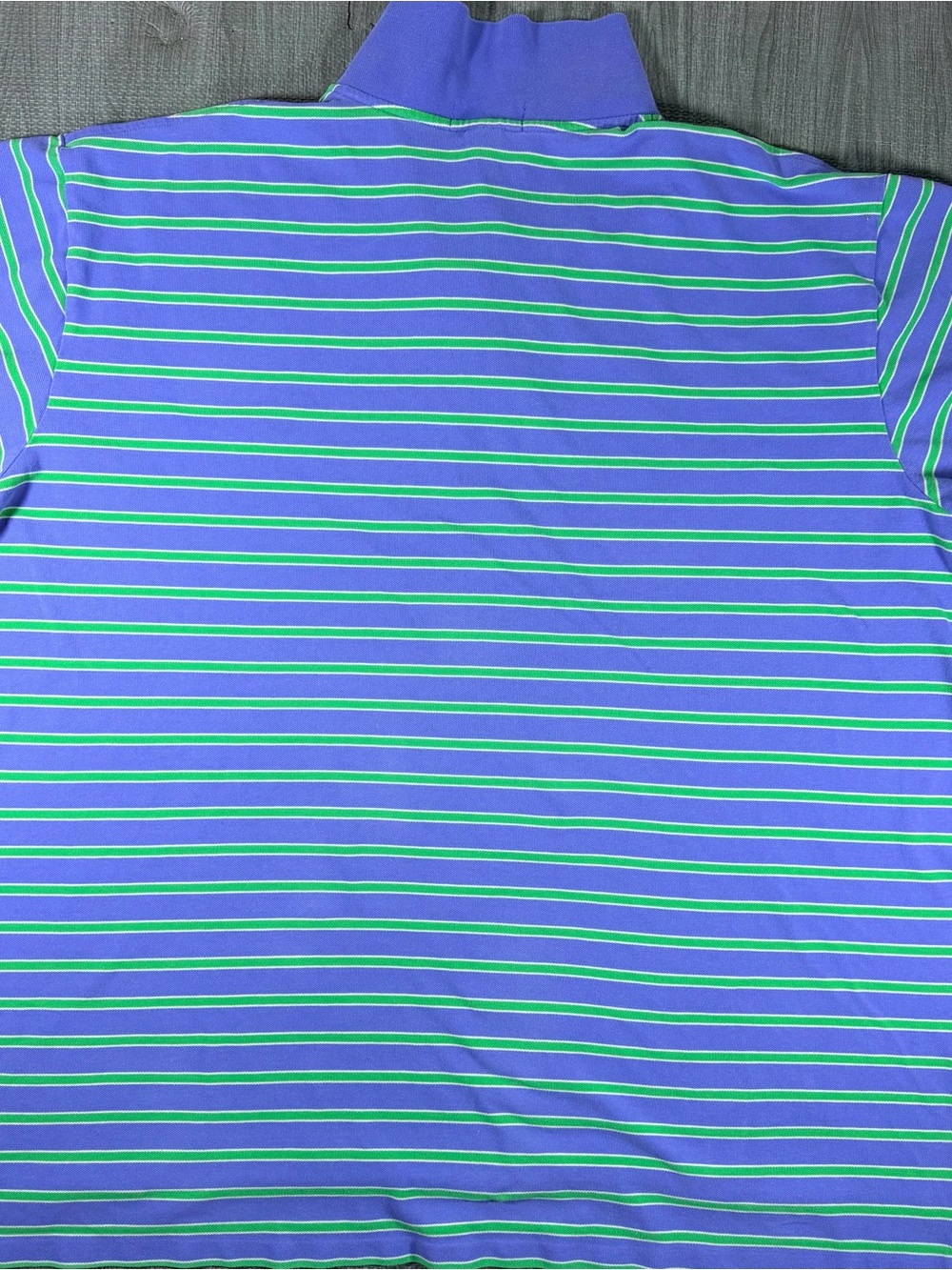 Polo Ralph Lauren Mens 4XLT Tall Purple Green Striped Polo Shirt Big & Tall - Picture 3 of 9